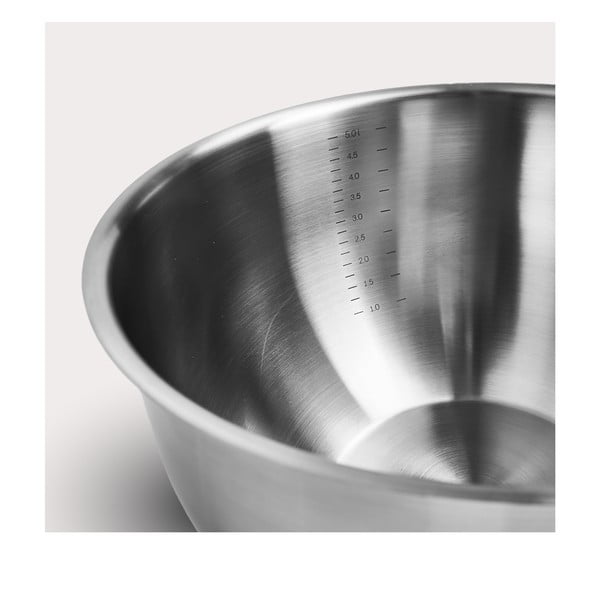 Sudraba krāsas nerūsējošā tērauda bļodas (3 gab.) ø 24 cm Lucca 3.0 – FABINI-image-3