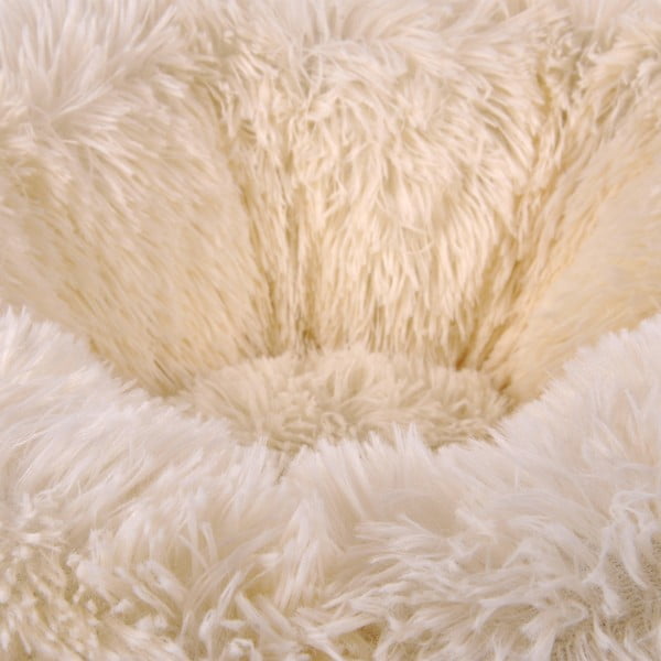 Krēmkrāsas gulta suņiem ø 95 cm – Love Story-image-1