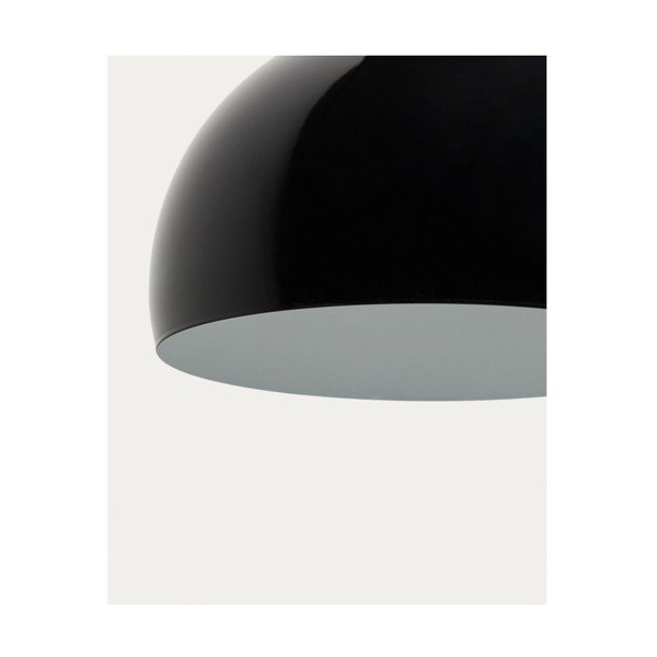 Melna stāvlampa ar metāla abažūru (augstums 160 cm) Madali – Kave Home-image-2