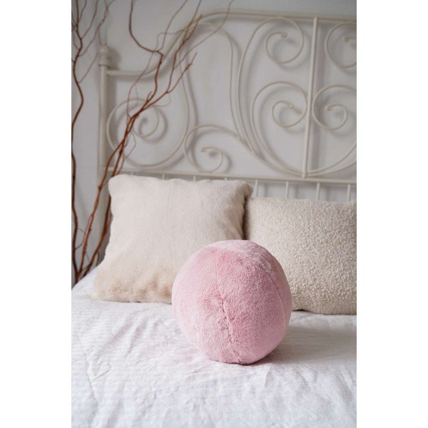 Mikroplīša dekoratīvais spilvens ø 25 cm Top – Mioli Decor-image-2