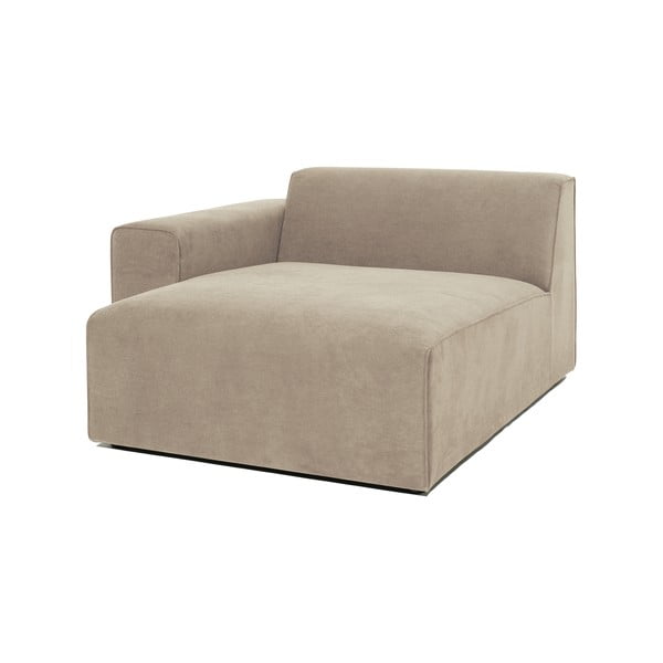 Bēšs velveta dīvāna stūra modulis Scandic Sting, kreisais stūris-image-2