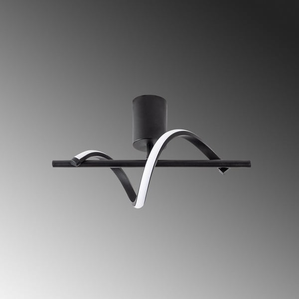 Melna LED griestu lampa 7x41 cm Likma – Opviq lights-image-1