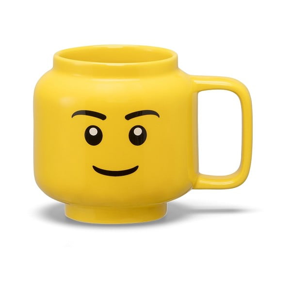 Dzeltena keramikas krūze bērniem 255 ml Head – LEGO®