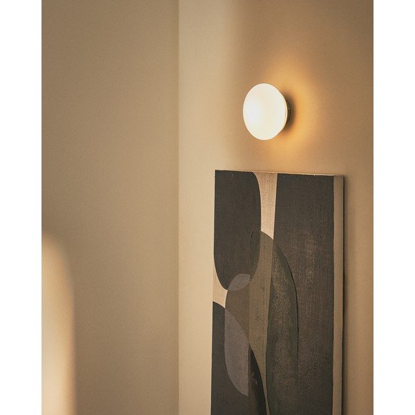 Balta/melna sienas lampa ø 15 cm Bamila – Kave Home-image-1