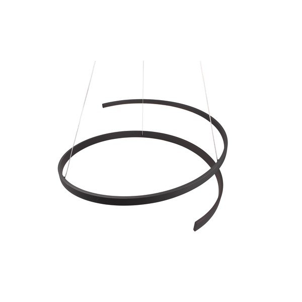 Melna LED piekaramā lampa ar balss vadību/ar mobilās lietotnes vadību un metāla abažūru ø 75 cm Cinardi – CINQUE-image-2