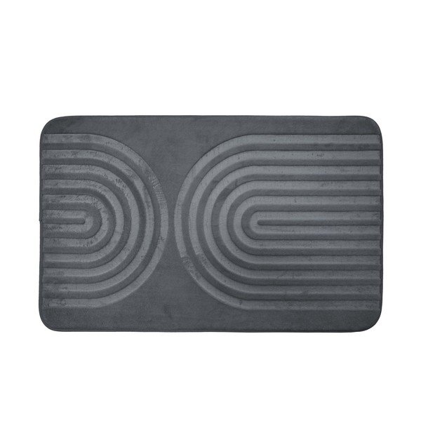 Antracīta pelēks vannas istabas paklājiņš 45x75 cm Allure – douceur d'intérieur