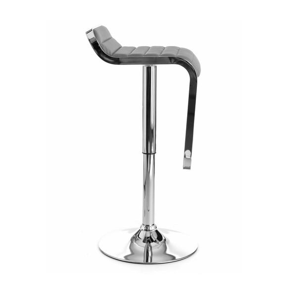 Pelēka polsterēta bāra taburete ar regulējamu augstumu (sēdekļa augstums 58 cm) Snappy – Tomasucci-image-1