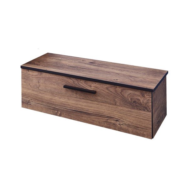 Brūns ozolkoka imitācijas zems vannas istabas skapītis 71x27 cm Set 374 - Pelipal-image-2