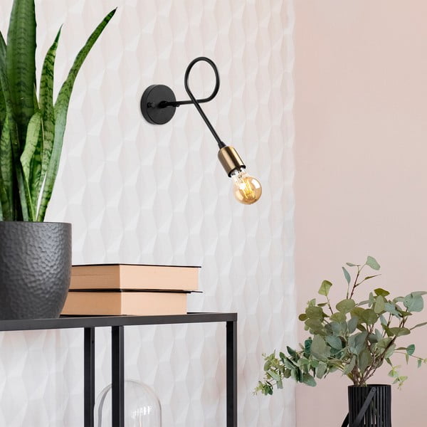Melna sienas lampa Viraj – Opviq lights-image-2
