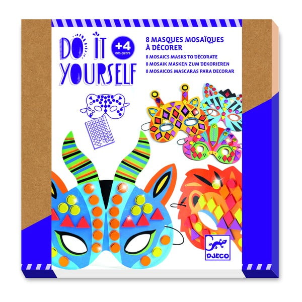 Komplekts 8 dzīvnieku masku izgatavošanai Djeco Jungle-image-1