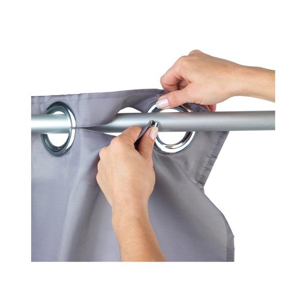 Pelēks dušas aizkars Wenko Comfort Flex, 180 x 200 cm-image-2