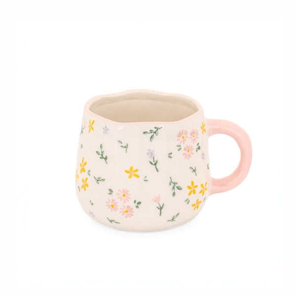 Krēmkrāsas māla krūze 375 ml Ditsy – Sass & Belle