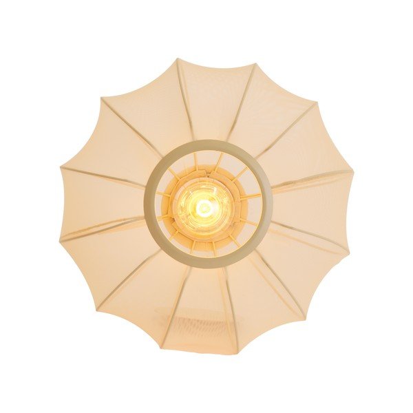 Krēmkrāsas griestu lampa ar auduma abažūru ø 40 cm Plumalia – Light & Living-image-3