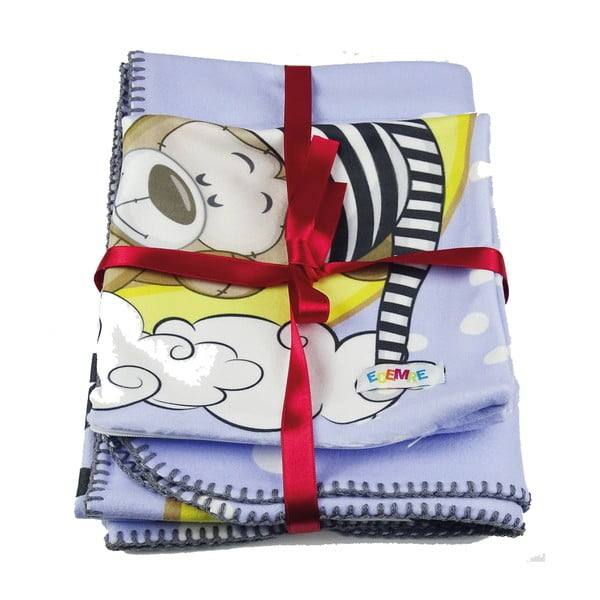 Gaiši zila bērnu sega 85x125 cm – OYO kids-image-2