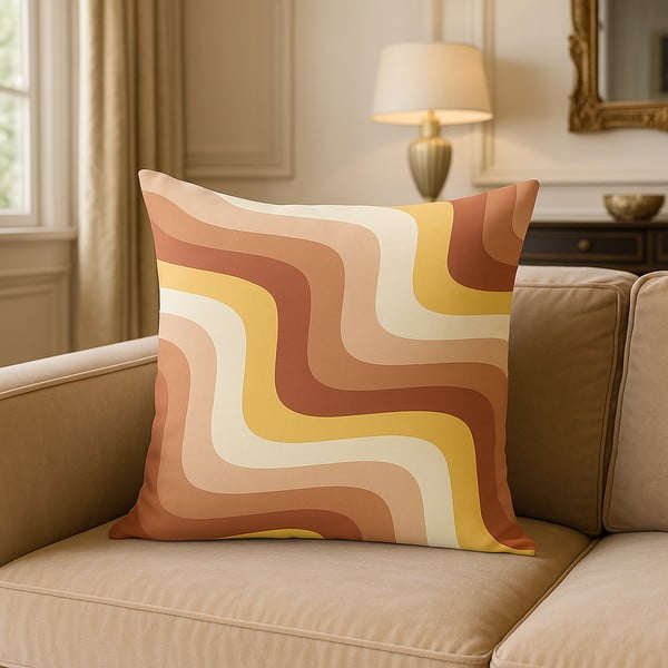 Spilvendrāna 43x43 cm Creamy Strawberry Swirl – Mila Home-image-3