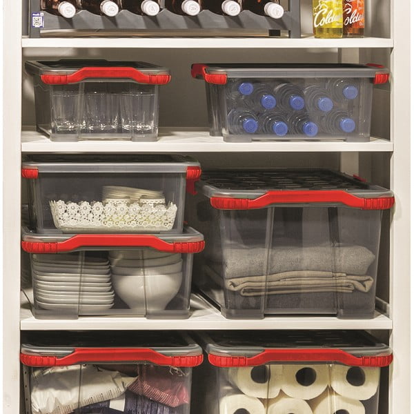 Plastmasas uzglabāšanas kaste ar vāku Evo Total – Rotho-image-1