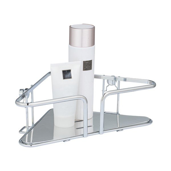 Nerūsējošā tērauda stūra sienas vannas istabas plaukts sudraba krāsā Termoli – Wenko-image-1