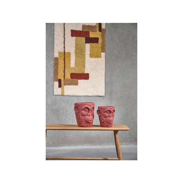 Sarkans puķu pods Villa Collection Calbe, augstums 19 cm-image-2