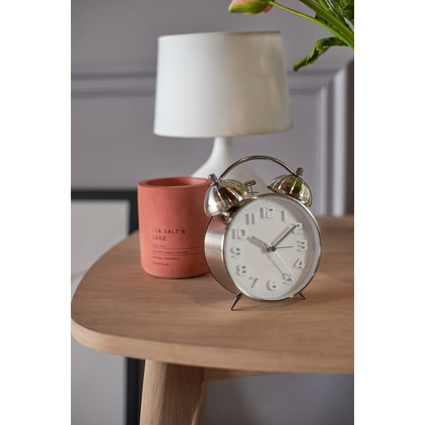 Modinātājs metāliskā sudraba krāsā Karlsson Mr. White-image-1