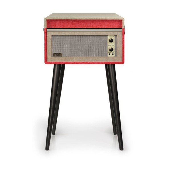 Sarkanais Crosley Bermuda kāju Vinilplašu atskaņotājs-image-2