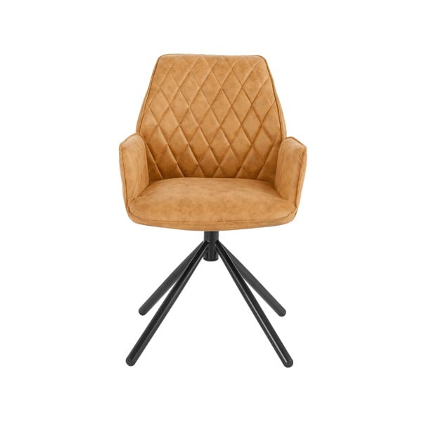 Dzelteni polsterēti ēdamistabas krēsli (2 gab.) Preston – Støraa-image-1