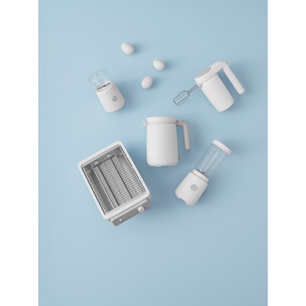 Balts plastmasas elektriskais piena putotājs Foodie – RIG-TIG-image-2