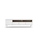 Balts TV galdiņš 156x48x48 cm Roomers – Tvilum