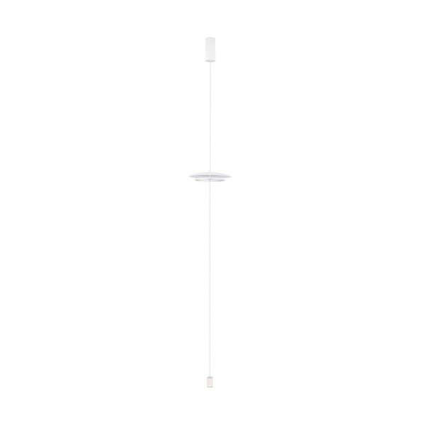 Matēti balta alumīnija LED stāvlampa ar regulējamu spilgtumu (augstums 330 cm) Olos – Nova Luce