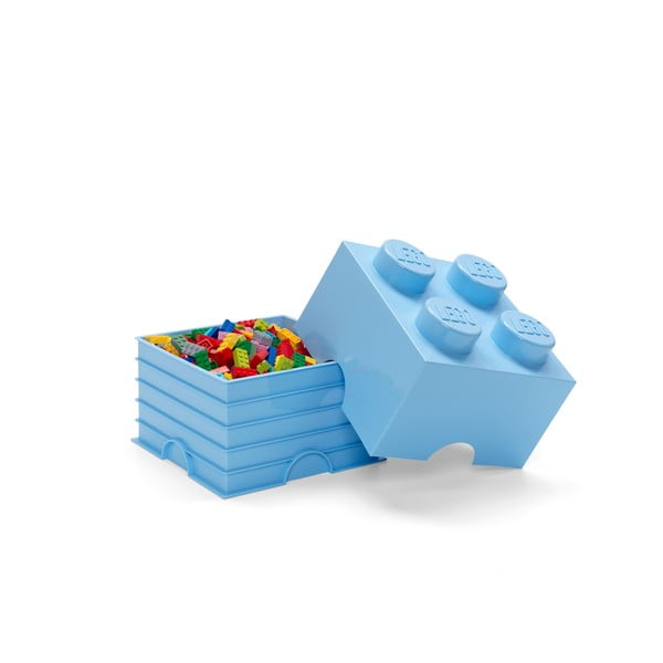 Gaiši zila kvadrātveida glabāšanas kaste LEGO®-image-2