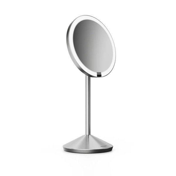 Kosmētikas spogulis ar gaismu/palielināmais (ar 10x palielinājumu) ø 12 cm – simplehuman