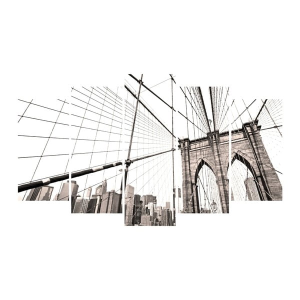 Daudzdaļīgs 3D Art Gris tilts, 102 x 60 cm