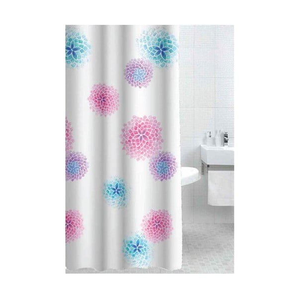Dušas aizkars Pink Blossom, 180x180 cm