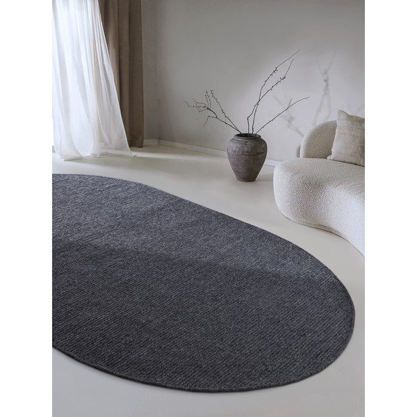 Tumši pelēks ar rokām darināts vilnas paklājs 160x230 cm Francois – Villeroy&Boch-image-1