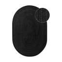 Melns divpusējs/ar rokām darināts džutas paklājs 160x230 cm Braided – Hanse Home