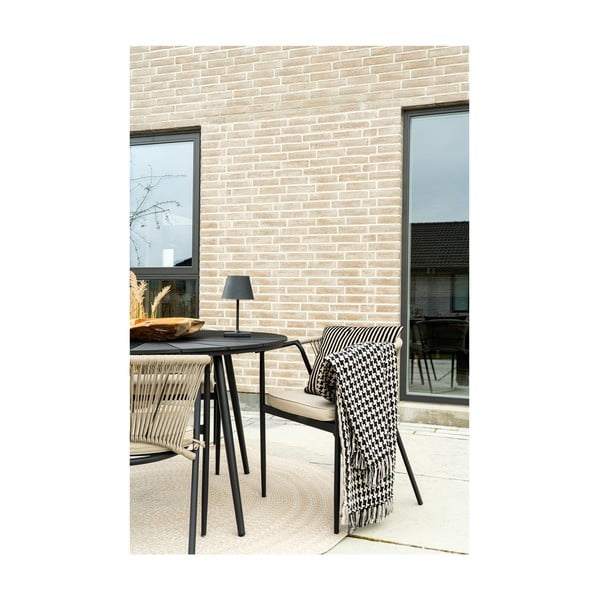 Melna LED galda lampa (augstums 30 cm) Dean – House Nordic-image-3