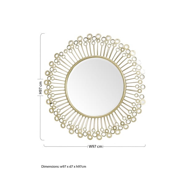 Sienas spogulis ø 97 cm – Premier Housewares-image-2