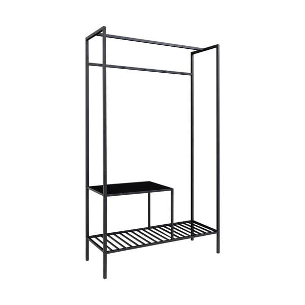 Melns daudzfunkcionāls skapis ar 2 plauktiem House Nordic Vita, 170 x 101 cm-image-1