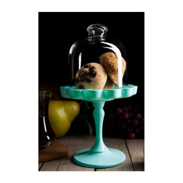 Mazs tirkīza krāsas Cookie konfekšu stends-image-2