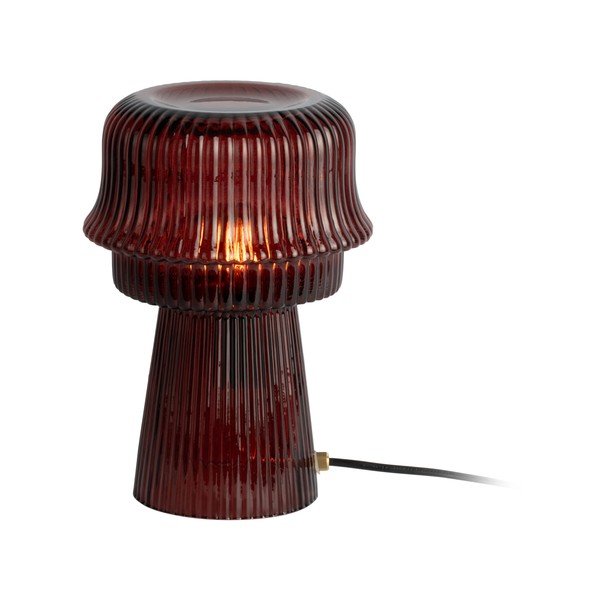 Bordo stikla galda lampa (augstums 26 cm) Cadiz – Leitmotiv-image-2