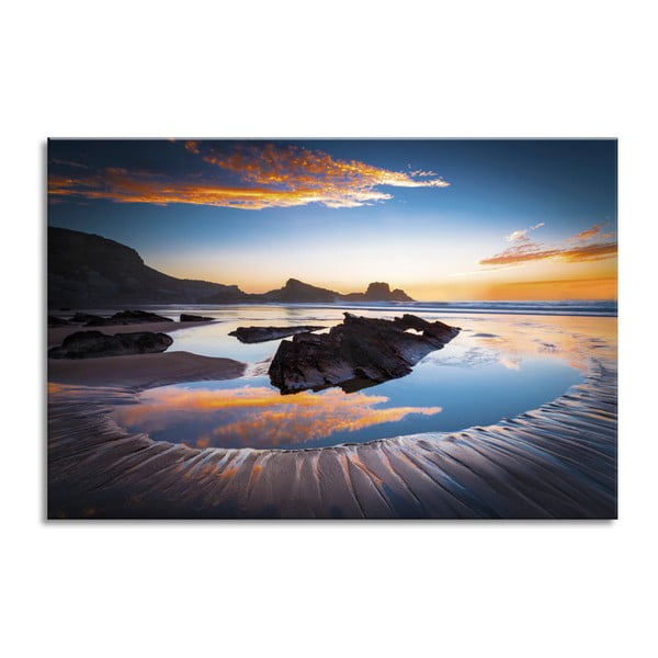 Attēls Styler Glasspik Skats Okeāna saulriets, 80 x 120 cm