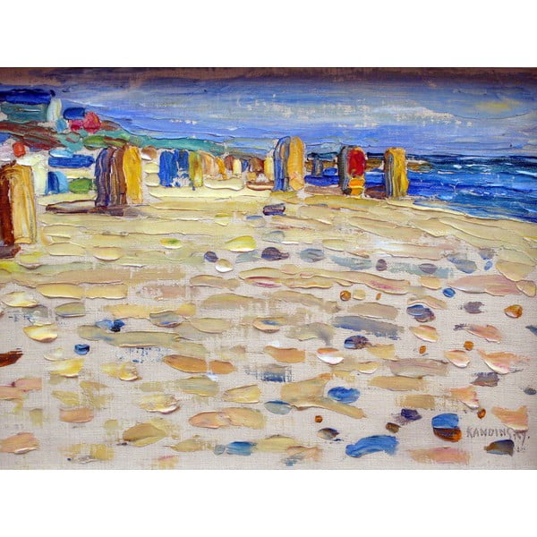 Reproducēta glezna 40x30 cm Holland - Beach Chairs, Wassily Kandinsky – Fedkolor