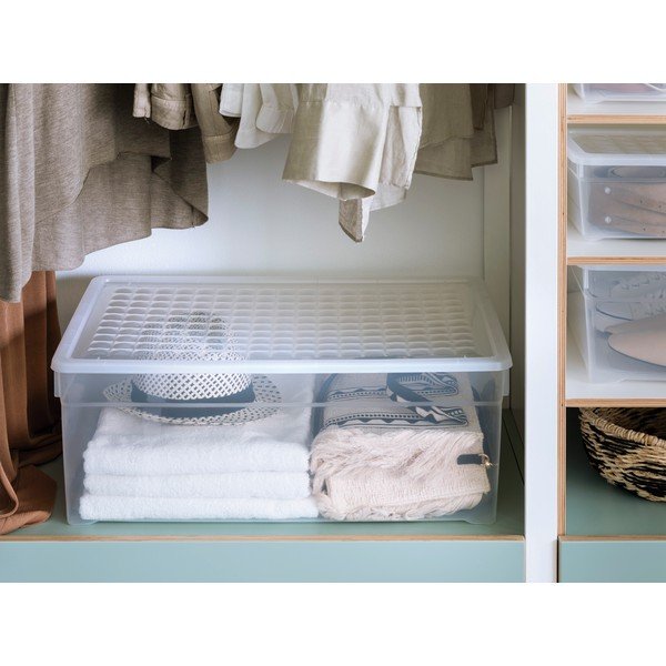 Plastmasas uzglabāšanas kaste ar vāku 60x39x23 cm – Curver-image-1