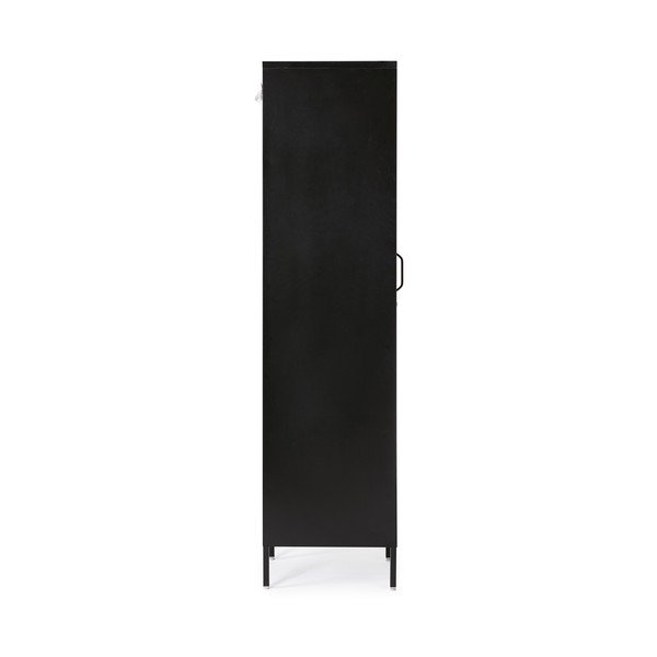 Melns metāla skapītis ar slēdzeni 38x185x46 cm Cambridge – Yes Everyday-image-4