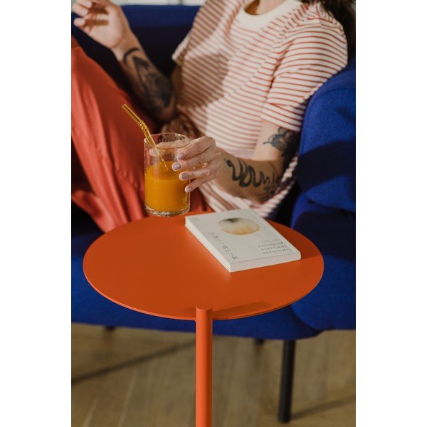 Tērauda apaļš sānu galdiņš 41x40 cm Ande – noo.ma-image-4