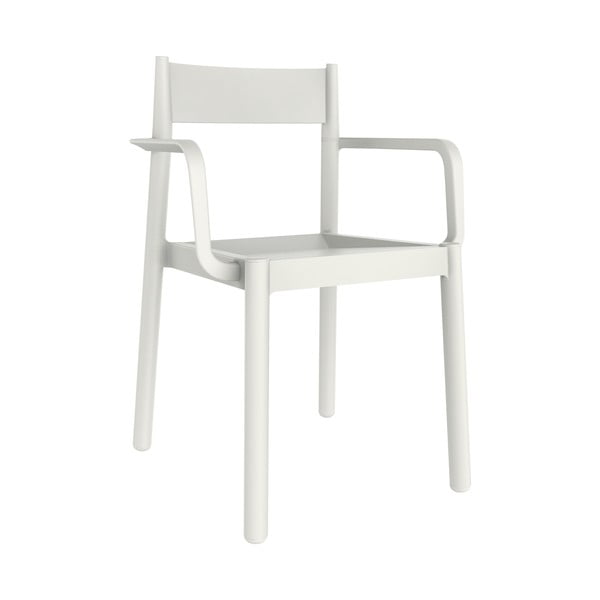 4 baltu dārza krēslu komplekts ar atzveltnēm Resol Danna