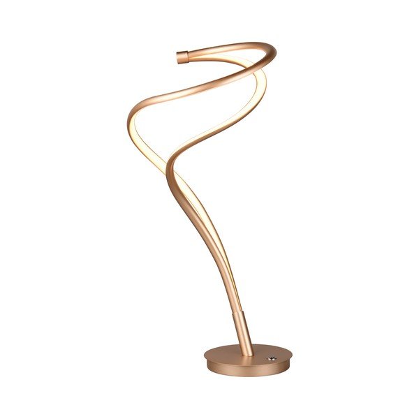 Zelta krāsas LED galda lampa ar metāla abažūru (augstums 56 cm) Nala – Trio Select-image-3