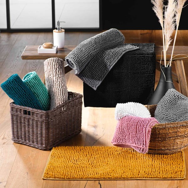 Ķieģeļu sarkans vannas istabas paklājiņš 50x120 cm Sweety – douceur d'intérieur-image-1