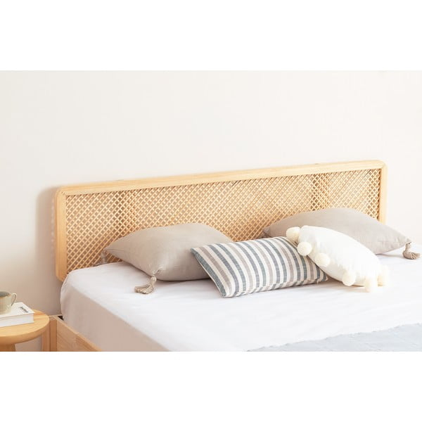 Dabīga toņa egles masīvkoka divvietīga gulta ar redelēm 140x200 cm Izabelya – Kalune Design-image-3