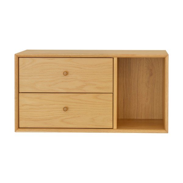 Dabīga toņa atvilktnes moduļu plauktu sistēmai ar ozolkoka imitāciju 43x33 cm Z  – Tenzo-image-4