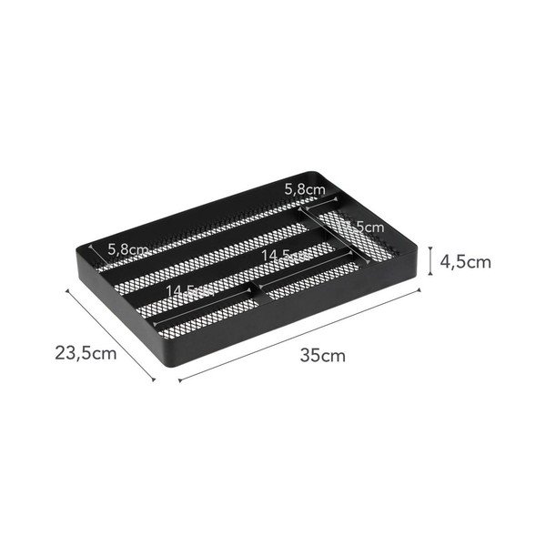 YAMAZAKI Tower Mesh Black atvilktņu kastes-image-2